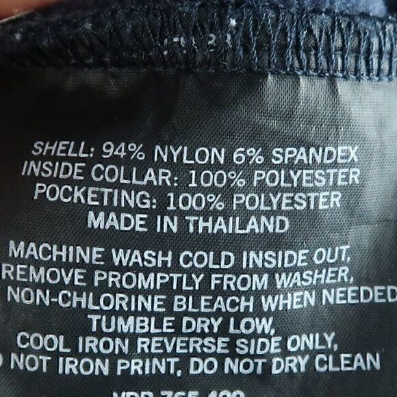 NAUTICA BLUE DOUBLE ZIP FLEECE LINED WINDBREAKER JACKET SIZE SMALL - Picture 3 of 12